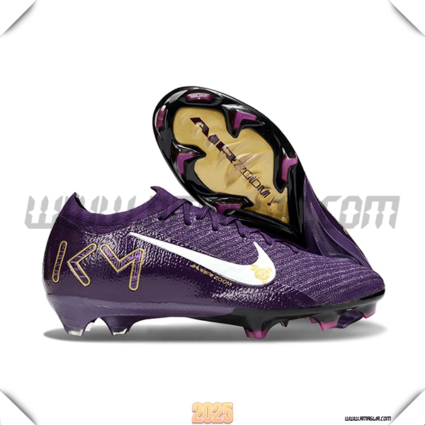 Nike Scarpe Da Calcio AIR Zoom Mercurial Vapor 16 Elite XXV FG KM viola/Bianco