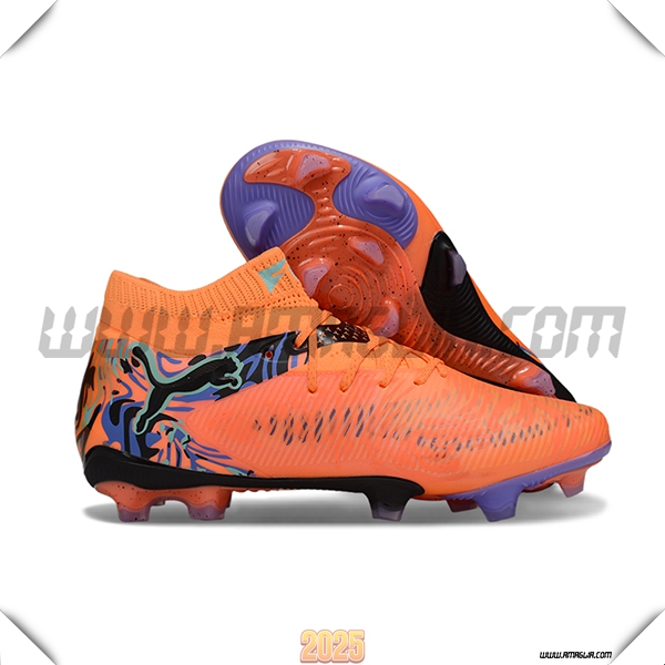 PUMA Scarpe Da Calcio FUTURE 8 ULTIMATE FG/AG Arancia/Nero -02