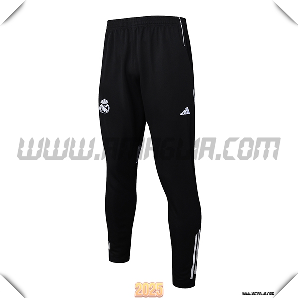 Pantaloni Allenamento Real Madrid Nero/Grigio 2025 2026