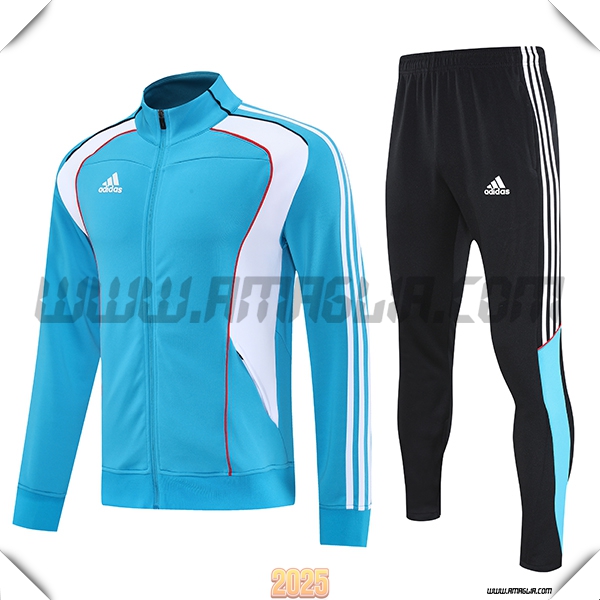Tuta Calcio Giacca Adidas Azzurro 2025 2026