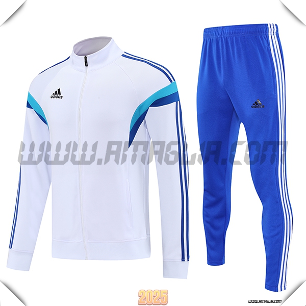 Tuta Calcio Giacca Adidas Bianco/Blu 2025 2026