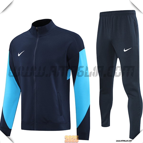 Tuta Calcio Giacca Nike Nero/Blu 2025 2026