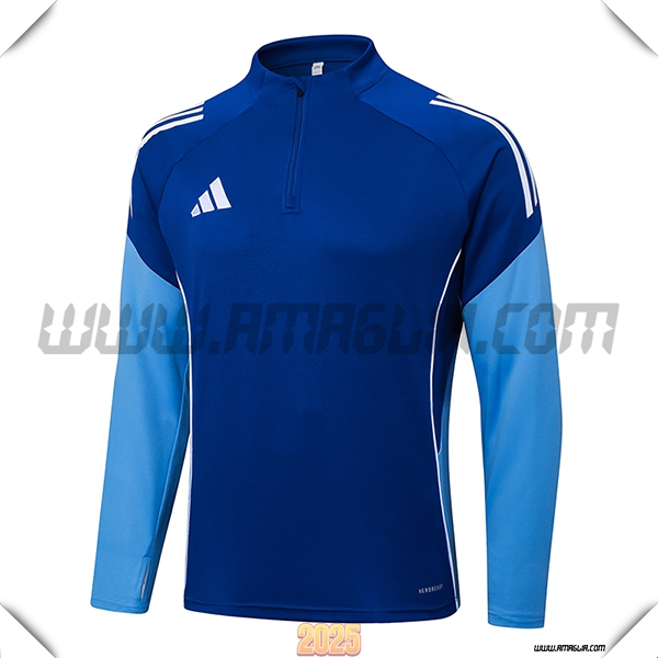 Felpa Allenamento Adidas Blu 2025 2026