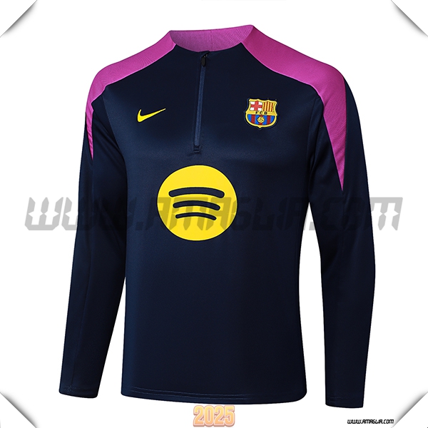 Felpa Allenamento FC Barcellona Blu Reale 2025 2026