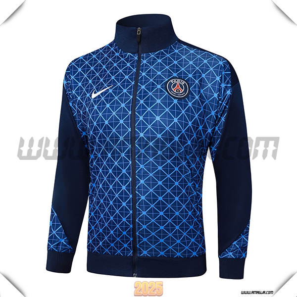 Giacca Calcio PSG Blu Reale 2025 2026