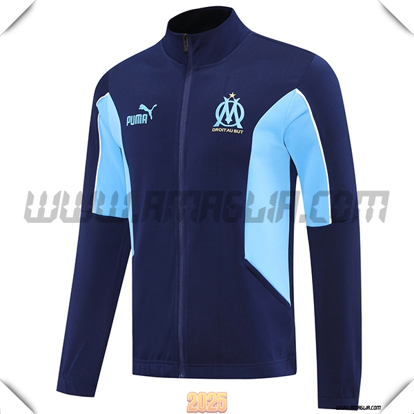 Giacca Calcio Marsiglia Blu Reale 2025 2026