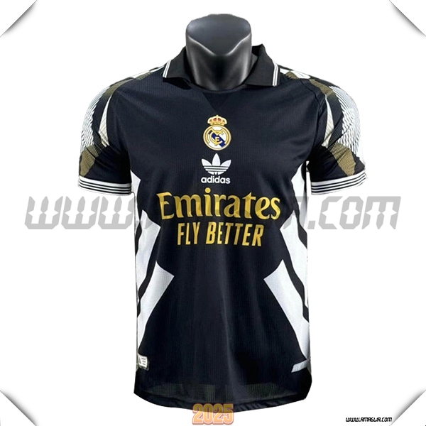Maglia Calcio Real Madrid Edizione Speciale 2025 2026 Nero/Bianco