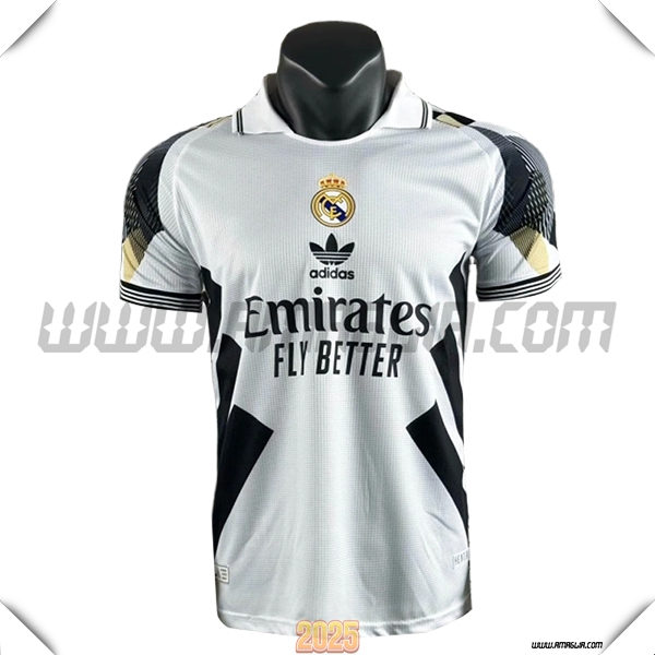 Maglia Calcio Real Madrid Edizione Speciale 2025 2026 Bianco/Nero