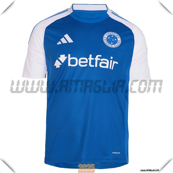 Nuovo Maglia da Cruzeiro Prima 2025 2026 Blu/Bianco