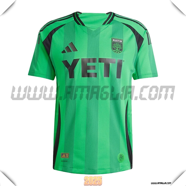 Nuovo Maglia da Austin FC Prima 2025 2026 Verde/Nero