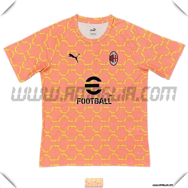 Maglia Calcio AC Milan Edizione Speciale 2025 2026 Arancia