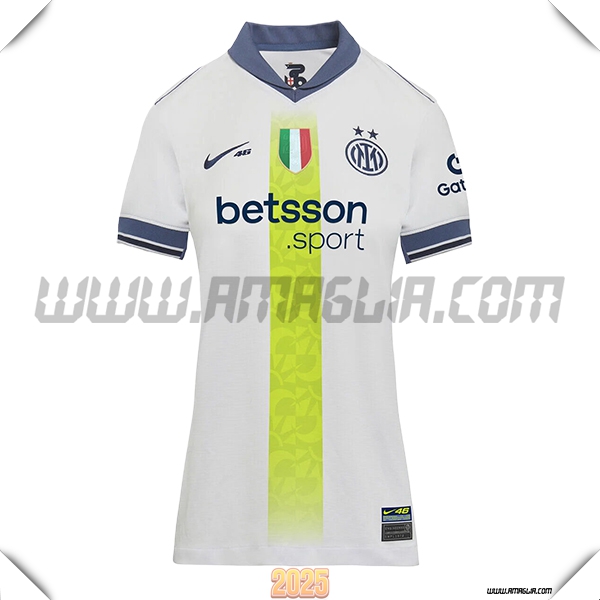 Seconda Maglia Calcio Inter Milan Donne VR46 Edizione Speciale 2024/2025 Verde