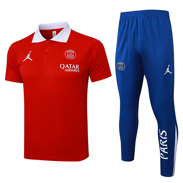 Kit Maglia Polo PSG Rosso 2025 2026