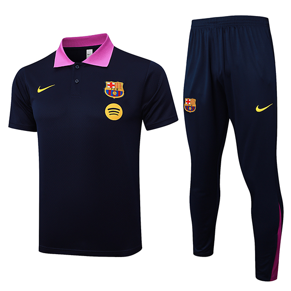 Kit Maglia Polo FC Barcellona blu navy 2025 2026