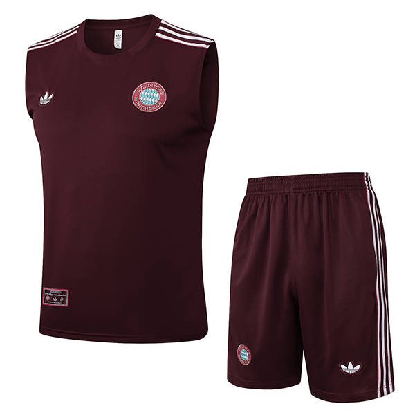 Kit Canotta Allenamento Bayern Monaco Marrone/Bianco 2025 2026