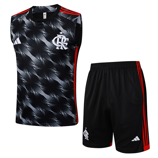Kit Canotta Allenamento Flamengo Nero/Rosso 2025 2026