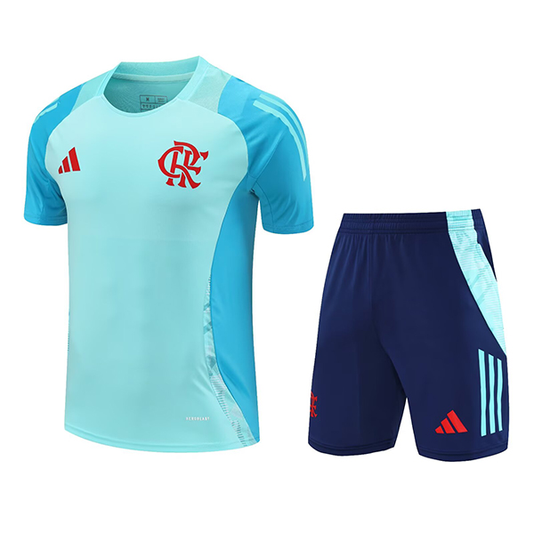 Kit Maglia Allenamento Flamengo Verde/Blu 2025 2026