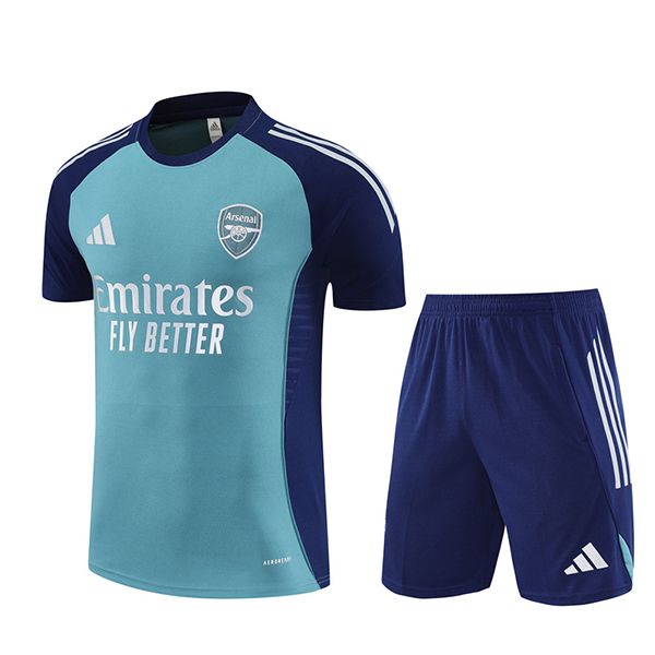 Kit Maglia Allenamento Arsenal Verde/Blu 2025 2026