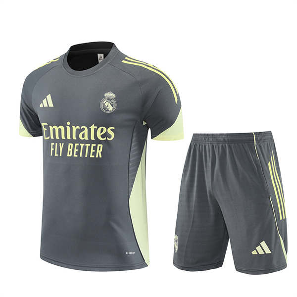 Kit Maglia Allenamento Real Madrid Grigio Scuro 2025 2026