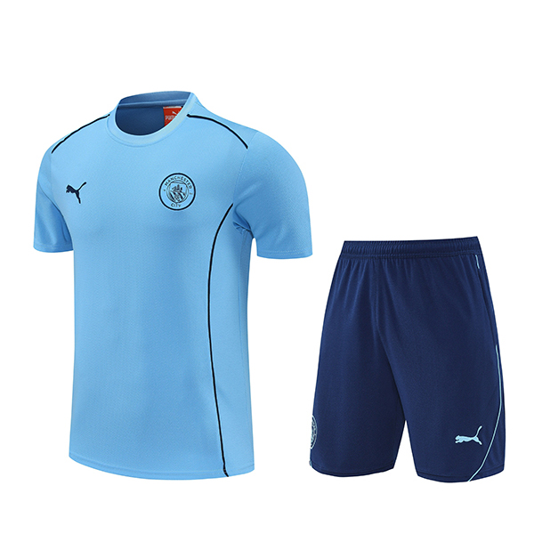 Kit Maglia Allenamento Manchester City Blu 2025 2026