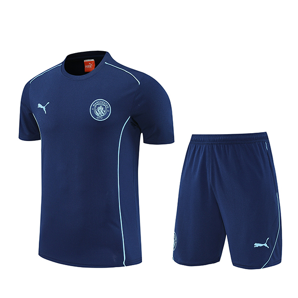 Kit Maglia Allenamento Manchester City Blu Reale 2025 2026