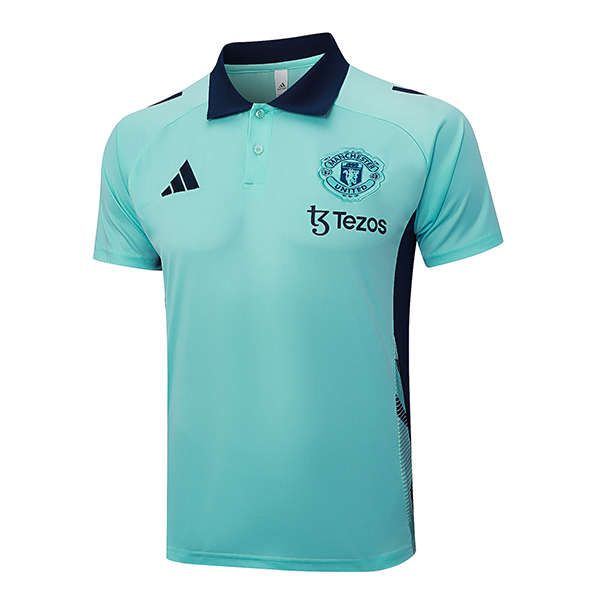 Maglia Polo Manchester United Verde/Blu 2025 2026