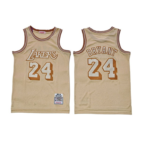 Maglia Los Angeles Lakers (BRYANT #24) 2025/26 Giallo/Arancia