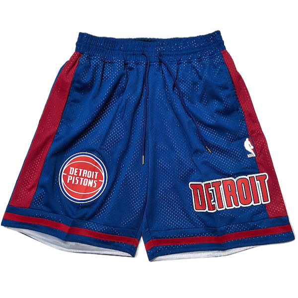 Pantaloncini NBA Detroit Pistons 2025/26 Blu/Rosso