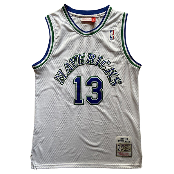 Maglia Dallas Mavericks (NASH #13) 2025/26 Bianco/Blu