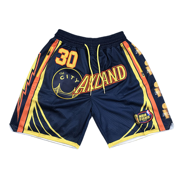 Pantaloncini NBA Golden State Warriors 2025/26 Blu/Giallo/Arancia