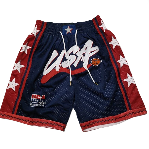 Pantaloncini NBA USA 2025/26 Blu/Rosso -02