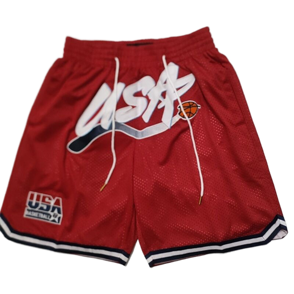 Pantaloncini NBA USA 2025/26 Rosso -03