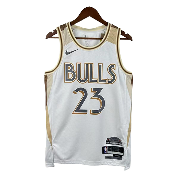 Maglia Chicago Bulls (JORDAN #8) 2025/26 Bianco/Giallo