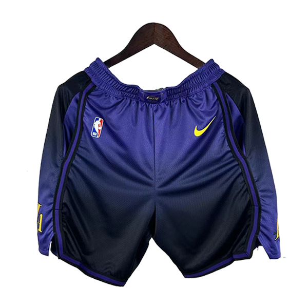 Pantaloncini NBA Los Angeles Lakers 2025/26 viola/Nero -02
