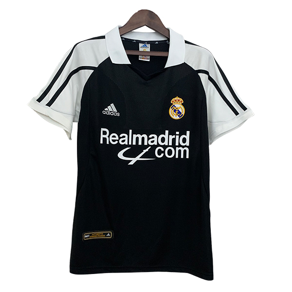 Seconda Maglia Retro Real Madrid 2001/2002 Nero/Bianco