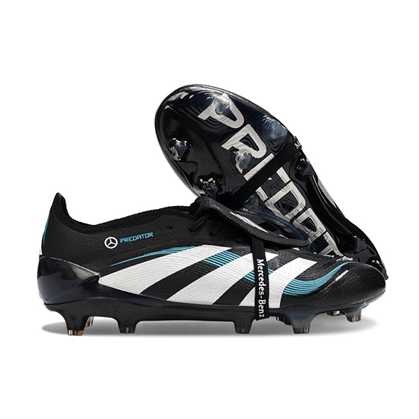 Adidas Scarpe Da Calcio 25 Predator Elite Tongue FG Nero/Bianco/Blu