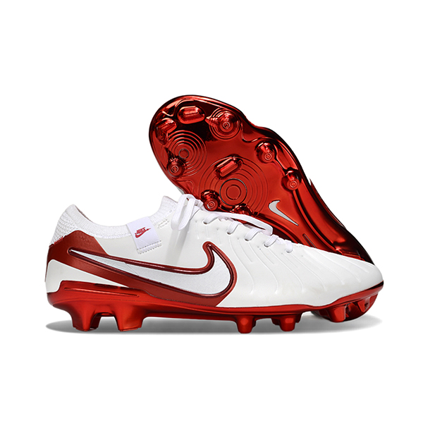 Nike Scarpe Da Calcio Tiempo Legend X Elite FG Bianco/Rosso