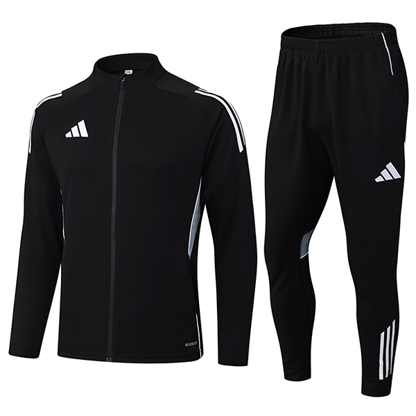 Tuta Calcio Giacca Adidas Nero/Bianco/Grigio 2025 2026