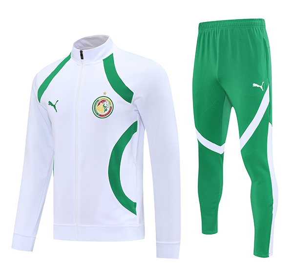Tuta Calcio Giacca Senegal Bianco/Verde 2025 2026