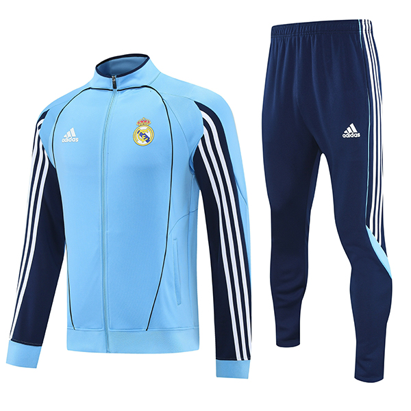 Tuta Calcio Giacca Real Madrid Blu/Bianco 2025 2026 -02