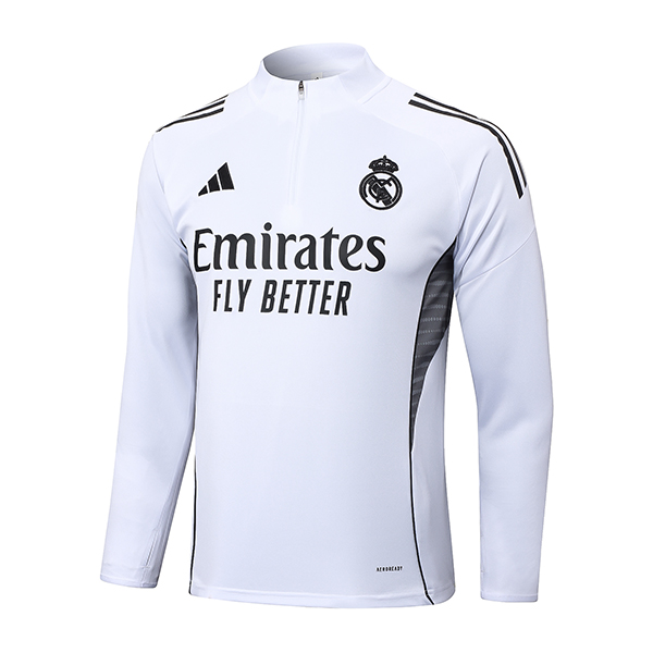 Felpa Allenamento Real Madrid Bianco/Nero 2025 2026