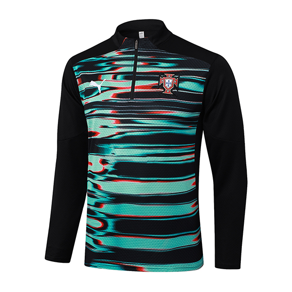 Felpa Allenamento Portogallo Nero/Verde 2025 2026