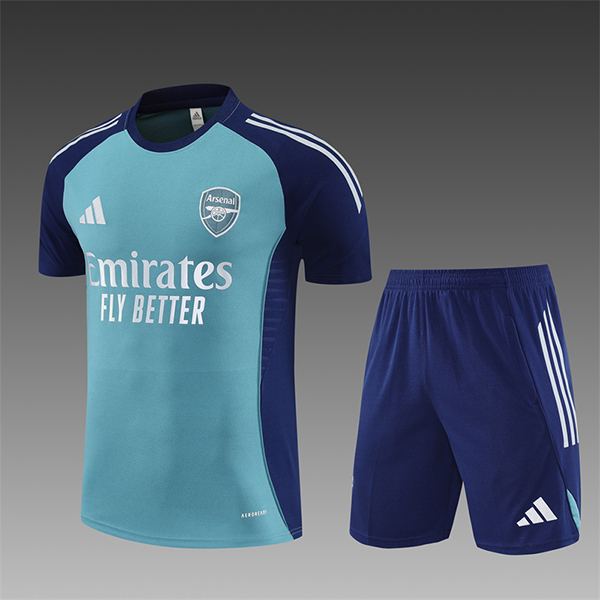 Kit Maglia Allenamento Arsenal Bambino Verde/Blu 2025 2026