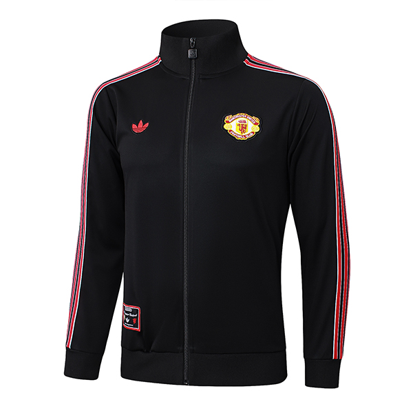 Giacca Calcio Manchester United Nero/Rosso 2025 2026 -02