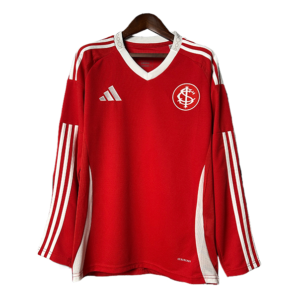 Nuovo Maglia da Internacional Maniche lunghe Prima 2025 2026 Rosso/Bianco