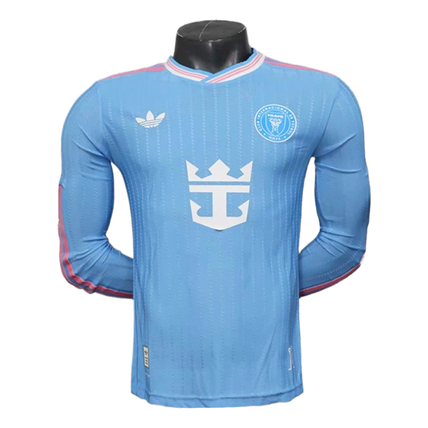 Nuovo Maglia da Inter Miami CF Maniche lunghe Terzo 2025 2026 Cielo Azzurro