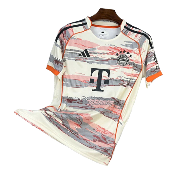 Maglia Calcio Bayern Monaco Edizione Speciale 2025 2026 Beige/Grigio