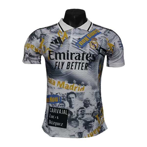 Maglia Calcio Real Madrid Edizione Speciale 2025 2026 Bianco/Nero