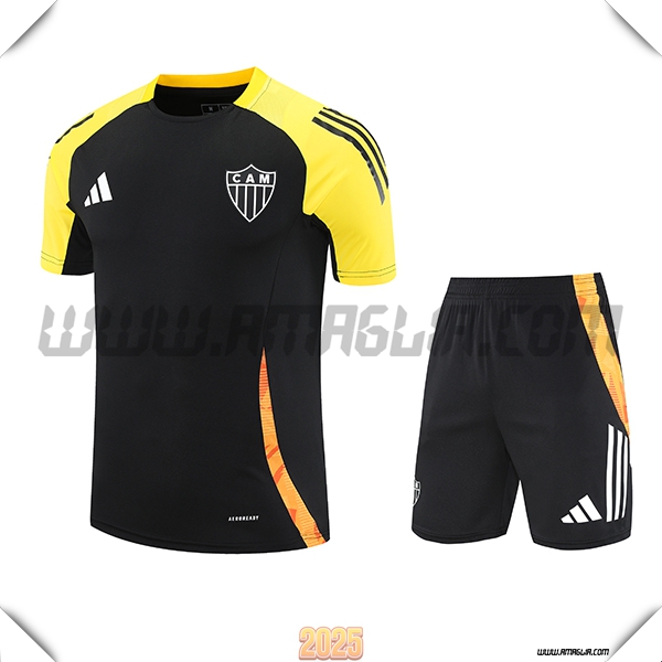 Kit Maglia Allenamento Atletico Mineiro Nero/Giallo/Arancia 2025 2026