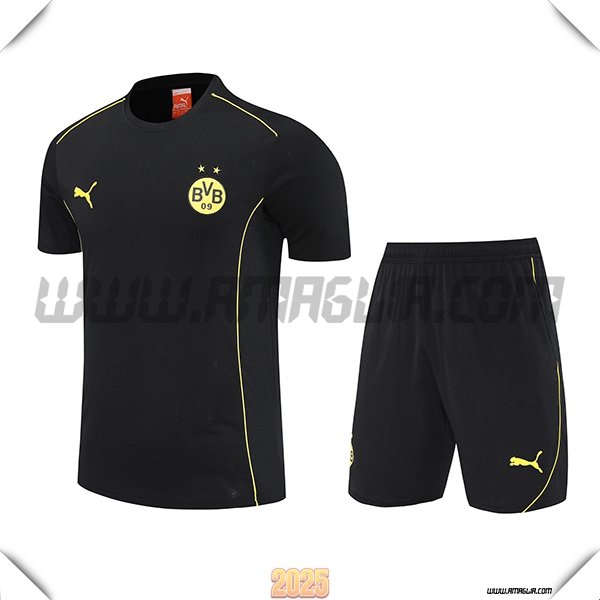 Kit Maglia Allenamento Dortmund Nero/Giallo 2025 2026